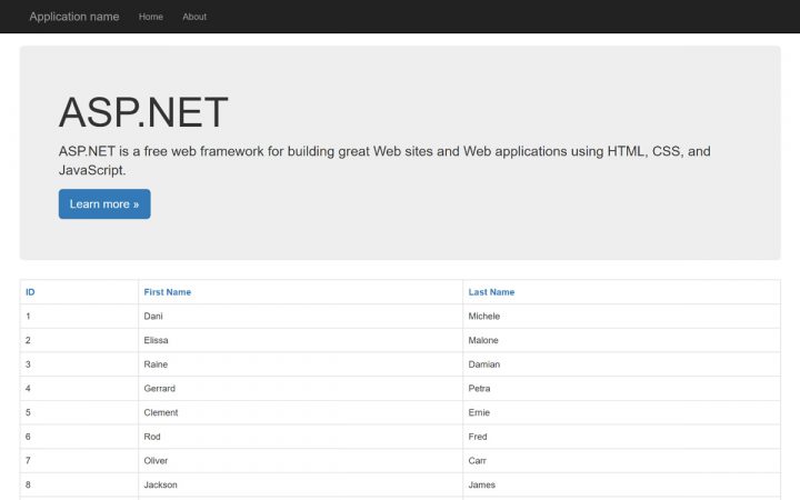 ASP.NET Web Application